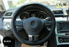 Universal Car Steering Wheel Cover Protector Glove Perforated Black Pu Leather
