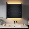 LED Bathroom Mirror Cabinet with Bluetooth Demister Socket Dimming Light 630x650