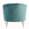 Velvet Oyster Scallop Shell Tub Chair Seat Armchair Wing Back Sofa Cafe Bedroom