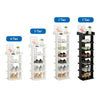 4/5/7 Tier Vertical Shoe Rack Storage Cabinet Home Organiser Footwear Wood Shelf
