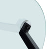 Round Glass Top Side Table Corner Coffee Table Lamp Stand Modern Home Furniture
