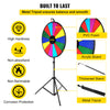 17.7" Color Prize Wheel Dry Erase Fortune Spinning Tabletop Floor Stand