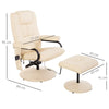 Electric Massage Chair Footstool Recliner Armchair Vibration Living Room Sofa