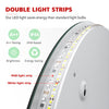 Round LED Bathroom Mirror RGB Backlit Dimmable Illuminated Lights Demister 600mm