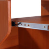 Computer Desk PC Laptop Writing Table Storage Shelf Workstation Wood Cart Wheels