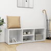High Gloss Shoe Storage Bench Hallway Organizer Glossy Cabinet Furniture Unit