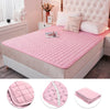 Soft Cotton Quilted Sheet Mat Bed Pad Plain for Mattress Single/Double/King Size