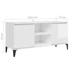 White High Gloss TV Stand Unit Modern Media Cabinet Large Cupboard Door Shelf