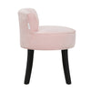 Wing Back Button Vanity Stool Velvet Vintage Bedroom Dressing Table Chair Pouffe