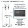 Mobile TV Cart Floor Stand Mount Home Exhibition Trolley for 23"-60" Television