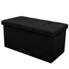 Double Large Ottoman Folding Storage Foot Stool Box Toy Seat Pouffe 76*38*38Cm