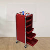 6 Layer Barber Hairdressing Beauty Salon Trolley Chrome Frame Storage Cart UK