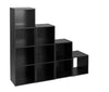 Wooden Storage Unit Cube 2 3 4 Tier Strong Bookcase Shelving Home Office Display