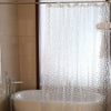 New 3D Shower Curtain Clear Plastic EVA Diamond Cube Thicker PEVA UK