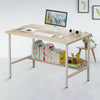 100cm Computer Desk Writing Study Table Office With Shelves Corner Study Home UK