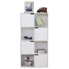 8 Cube Bookcase Wooden Shelving Display Shelf Storage Unit Home Door Organizer