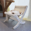 Plush Raised Cat Sofa Chair Small Dog Puppy Pet Furniture Elevated Comfy Hammock