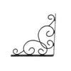 2PCS Wrought Iron Floral Decorative Countertop Brackets for Cafe