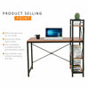 Corner Computer Desk H-shaped PC Laptop Table Home Office Workstation +4 Shelves