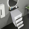 Bathroom 4 Drawer Storage  Cabinet Unit Modern Gloss White Cupboard 300 x 300mm