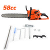 Powerful Chainsaw Electric 2200W 20"Bar Chain Heavy Duty Cordless 58cc Garden UK