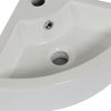 New Corner Basin Sink Bathroom Cloakroom Wall Corner Ceramic Wall Hung UK