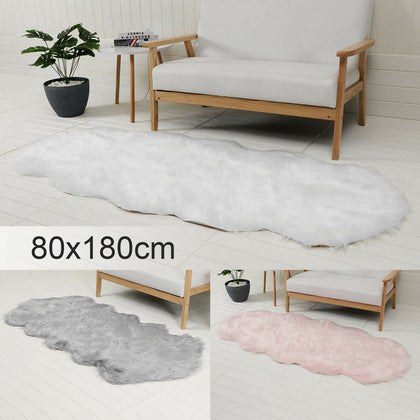 Shaggy Faux Wool Sheepskin Rug Soft Fluffy Chair Sofa Cover Mat Floor Carpet