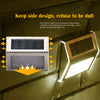 6x Super Bright Solar Powered LED Door Fence Wall Lights Outdoor Garden Lamp UK