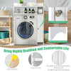 Over-The-Toilet Bathroom Storage Cabinet Washing Machine Rack W/ Paper Holder