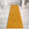 Mustard Ochre Yellow Shaggy Rug Warm Non Shed Soft Thick Cosy Living Room Rugs