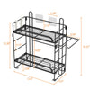 Over The Toilet Space Saver Organization Metal Storage Cabinet Rack HomeBathroom