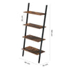 4 / 5 Tier Bookcase Ladder Shelf Unit Wall Rack Shelf Storage Shelving Bookshelf