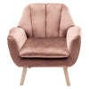 Shell Velvet Chair Tufted Accents Back Armchair Living Room Bedroom Occasional
