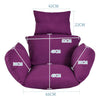 Garden Patio Hanging Egg Swing Chair Seat Pad Replacement Cushion Indoor Outdoor