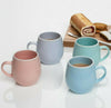 Set of 4 Stoneware 480ml Snug Mugs Ice Cream Coffee Pastel Pink Blue Lilac Mint