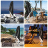 Sun Umbrella Parasol Cover Waterproof Weatherproof Outdoor Courtyard Heavy Duty