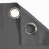 Pair (2 Panels) Blackout Curtains Window Curtain Polyester Eyelet Ring Bedroom