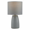 Set of 2 Modern Grey Ceramic 25cm Modern Table Lamp Bedside Lights