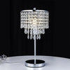 LED Crystal Table Lamp Diamond Beads Lampshade NightLight Atmosphere Bedside Bar