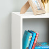 White 4 Cube Modular Square Storage/Shelving 2 Tier Shelf Display Unit