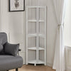 5 Tier Free Standing Bookcase Corner Shelf Storage Unit Display Rack Bedroom UK