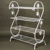 4 Tier Iron Shoe Rack Living Room Hallway Footwear Storage Shelf Organiser Unit