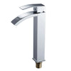 Basin Mixer Taps Tall Waterfall Bathroom Sink Tap Brass Faucets Chrome Polished