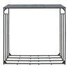 187cm Metal Garden Shelter Canopy Roof Outdoor Wooden Shed Firewood Storage Rack