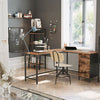 Large Computer Desk Corner Laptop Pc Office Industrial Table Drawer Cupboard