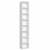 8-tier Media Storage Cabinet CD Shelf Tower Rack Stand Multimedia Organizer Unit
