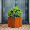Large Corten Steel Rectangle Planter Garden Plants Pot In & Outdoor Trough Tub