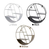Vintage Metal Wall Shelf Industrial Round Storage Display Rack Home Decor UK