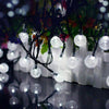 100LED SOLAR POWERED RETRO BULB STRING LIGHTS&GARDEN OUTDOOR FAIRY SUMMER LAMP