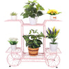 6 Tiers Garden Cart Stand & Flower Pot Plant Holder Display Rack Parisian Style